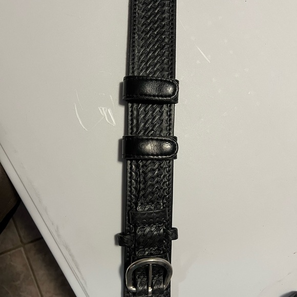 Men’s Black Duty Belt , Boston Leather 2 inch (Size 42 ) - Picture 5 of 7